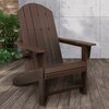 Dura Patio Heavyduty Adirondack Chair, Brown Heavyduty Brown